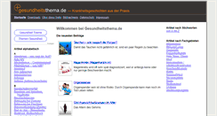 Desktop Screenshot of gesundheitsthema.de