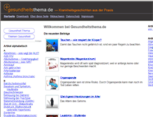 Tablet Screenshot of gesundheitsthema.de